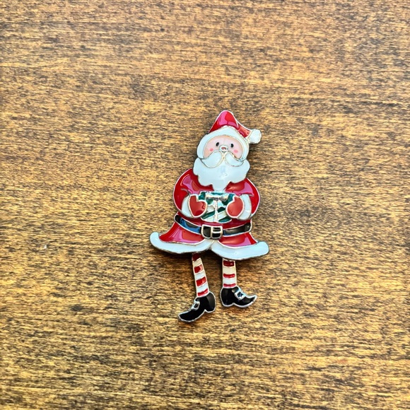 Christmas Earrings and Santa Pin - lot of 4 items - Picture 5 of 5